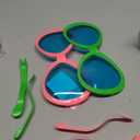 Flutesan 2 Pcs Giant Sunglasses Jumbo Clown Glasses Funny for Adults Photo Props for Halloween Party