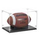 Basketball Display Case, Thickened UV Protection Clear Acrylic Lid Basketball Holder, Wooden Basketball Base Stand for Autographed Ball