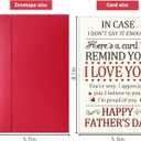 4 x Romantic Fathers Day Card for Husband Boyfriend, Sweet Fathers Day Cards Gift from Wife Girlfriend, Heartfelt Fathers Day Card for Loved One
