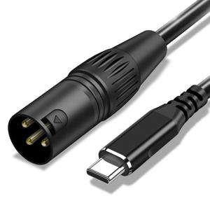 USB C to XLR Cable,10 FT XLR Male to USB C Converter Adapter,USB Type C to XLR Male Output Stereo Cable for Amplifier, Speaker, Mixer Console, etc (10FT)