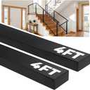 4FT Stainless Steel Black Handrail for Cable Railing System-2 Pack