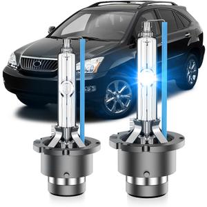 Fit for Lexus 2004-2009 RX330 RX350 RX400H 2005-2006 LS430 ES RX 330 D2S HID Xenon Headlight Bulbs, 350% Brightness, Low Beam Light Bulb, 8000K White Blue, Pack of 2