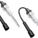 Osilly Car Inline Spark Plug Tester, Automotive Engine Ignition Spark Plug Light Checker, 2 Pcs Straight Boot Tool, Small Armature Diagnostic Detector Tool for Cars Lawnmower Motorcycles