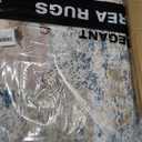 Area Rug Living Room Rugs - 8x10 Abstract Large Soft Indoor Washable Rug Neutral Modern Low Pile Carpet for Bedroom Dining Room Farmhouse Home Office - Blue