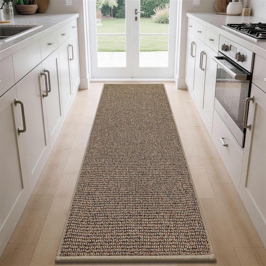 BEQHAUSE Kitchen Runner Rugs 32"x84", Kitchen Mats for Floor, Taupe