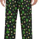 JUDIAN English Bulldog Men's Pajama Bottoms Soft Sleep Pant with Pockets Sleep Pj Lounge Pants for Men (Medium, Color 3)