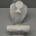 RattanView 2 Pcs Beige Velvet Jewelry Display Set Necklace Mannequin Bust Stand T Bar Bracelet Holder for Retail Home Decor