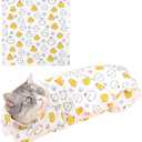 27.6'' Cat Grooming Wrap for Cutting Nails - Escape Proof Cats Restraint Wrap for Nail Clipping,Kitten Swaddle Wrap,Anti-Scratch & Anti-Bite,Easy Clipping & Care Pet Tool(L (up to 18 lbs)