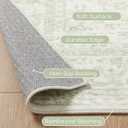 Sage Green Area Rug for Bedroom Neutral Boho Farmhouse Floral Distressed Design 5x8 Rug with Washable No Slip Soft 5 by 8 Area Rugs for Living Room Home Office Dining Room Carpet for Under Table