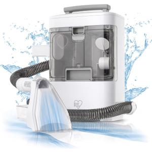 IRIS USA Carpet Spot Cleaner Machine with Auto Spray for Low Pile Carpets, Couch, Sofa, Upholstery, Car Detailing,Shallow Berber Rug, Lightweight Portable Chemical-Free Stain Remover 500mL Water Tank