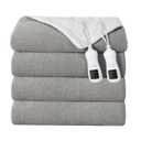 SOHTOPHO Electric Heated Blanket Throw Size, Heating Blanket for Home, Gray