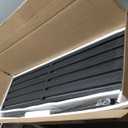 Trygoal Privacy Screen Outdoor 72" H×47" W Freestanding Privacy Panel with Stand, HDPE Decorative Privacy Fence with Louver Pattern, Patio Divider Screen, Privacy Screens for Outside,Deck, Balcony