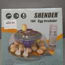 Egg Incubators for Hatching Eggs, Egg Incubator with Automatic Egg Turning and Humidity Control and Temperature Control, 18~36 Eggs Incubator for Chicken & Quail
