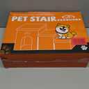 Zerbuger Dog Stairs 18" H, 3-Step Wider Dog Steps for High Beds Couch, Folding Storage Pet Stairs Gift for Small/Medium/Large Old Dogs Cats, Ramp for Climbing Car Up to 200 lbs, (Gray, with Condo)