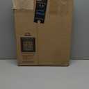 Mayfair Bennett Toilet Seat with Matte Black Hinges, Slow Close Wood Seat, Secure Metal Hinges, Easy Install, Made in USA, Round, White