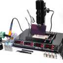 YIHUA 1000B- 4 in 1 Station - IR Infrared BGA, Preheater, Soldering Station and Hot Air Rework Station, plus a Temp Sensor, C/F display, PCBs Holder, LED Lamp and more.
