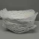 DOWAN 9.25" Serving Bowls, Large Oval Serving Dishes for Wedding and Dinner Parties, 35 Oz for Salad, Side Dishes, Pasta, Oval Shape, Microwave & Dishwasher Safe, Set of 4, White