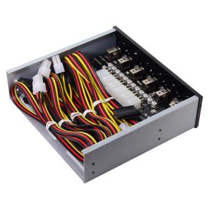 cablecc 6 Hard Disk Control System Intelligent Control Management System HDD SSD Power Switch with 5.25 CD-ROM Bay