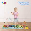 FOKI Floor Piano Mat for Toddlers, Sensory Educational Dancing Musical Keyboard Carpet Toy, Animal Sounds Touch Playmat Blanket, for 1 to 5 Years Old Boy and Girl