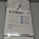 INOVADAY 100% Blackout Curtains for Bedroom, Black Out Curtains 96 Inch Long, Clip Rings Linen Blackout Drapes, Thermal Insulated Room Darkening for Living Room, 2 Panels - Beige,W50xL96