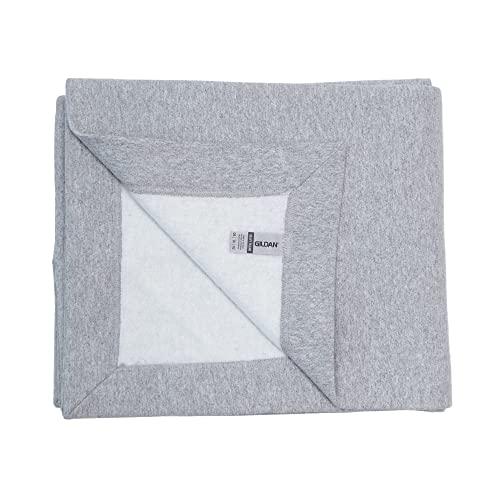 Gildan Heavy Blend Fleece Blanket, Style G18900, Sport Grey, 50" x 60"