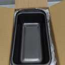 tchrules Bread Pan Set, Non-Stick 9×5 Loaf Pans for Baking Homemade Bread, Sourdough, Brownies, Cake, Carbon Steel, Rectangle Baking Pans (Grey)