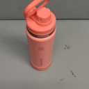 ThermoFlask 24 oz Double Wall Vacuum Insulated Stainless Steel Water Bottle with Spout Lid, Sunkissed Coral