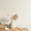 Decotalk Beige Terrazzo Peel and Stick Wallpaper Matte Terrazzo Contact Paper for Countertops Waterproof Beige Countertop Contact Paper 17.7x120 Inch Speckled Wallpaper for Countertop