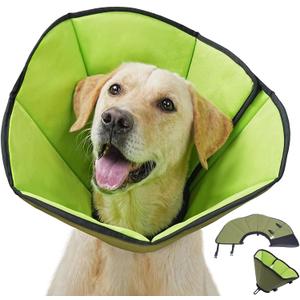 Soft Dog Cone After Surgery: Recovery Collar for Dogs to Stop Licking - Fabric Head Cones for Pet Adjustable Neck Elizabethan Alternative Fits Large Medium Breed（L)