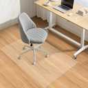 Vicwe Office Chair mat for Hardwood Floor, 30 x 48 inches Fully Transparent Desk Hard Floor Chair Mat Protector, Easy Glide, Flat Without Curling (Clear)