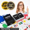 The World Game - Geography Card Game - Educational Games for Kids, Family and Adults - Cool Learning Gift Idea for Teenage Boys & Girls 8-12 with Map