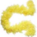 Cynthia's Feathers 100g 74" Turkey Chandelle Feather Boas 30 Color & Patterns (Yellow)