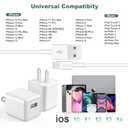 iPhone Charger,Cube iPhone Charger Travel 2Pack 6FT Lightning Cable Cord Quick Fast Charging Cord USB Wall Chargers Travel Plug Adapter for iPhone14/13/12/11/10/X/8 Plus/XR/XS Max/7/SE/iPad,Airpods