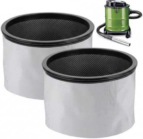 Enhon Ash Vacuum Filter Compatible with PowerSmith PAAC301 PAVC101 Double Layer Washable Heat Resistant Dust Filter, 5"x5"x2"