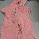 RuffleButts Girls Terry Knit Full-Zip Swim Cover-Up - Fashion Swimwear Cover-Up Dress (Bubblegum Pink, 5T)