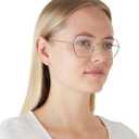 Vogue Eyewear womens Vo4297t Titanium Hexagonal Prescription Eyewear Frames (Top Black/Light Gold/Demo Lens)