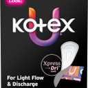 Kotex Absorbent Wrapped Liners, Light Absorbency, Extra Coverage, 93 Count 