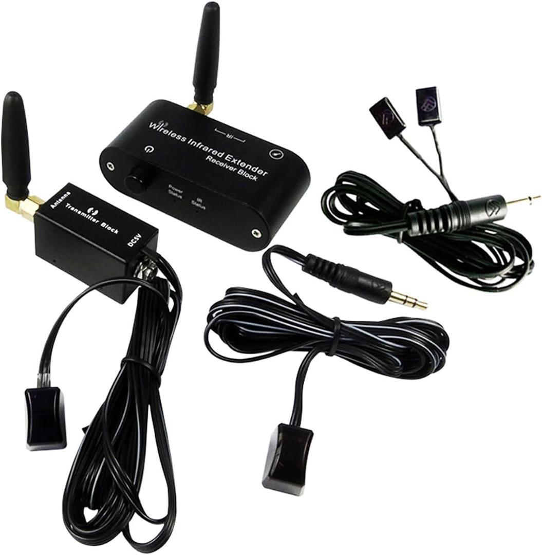 Remote Control Wireless Repeater-Dual Eye IR Emitter Remote Repeater System Kit WL-E2
