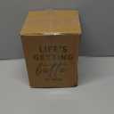 LE TAUCI Utensil Holder, 7.3"+5.4" Ceramic Kitchen Utensil Holder for Countertop, Large Cooking Utensil Crocks for Kitchen Counter Decor, Morden Utensil Organizer for Spatula, Set of 2, White