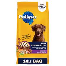 Tender Bites Complete Nutrition Adult, Chicken & Steak Flavor Dry Dog Food, 14 Lb Bag - Pet Food Made with 36 Vitamins, Minerals, and Amino Acids to Support Health and Vitality Best By 05/18/26