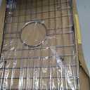 Sink Protector Grid 26-1/16" x 14-1/16", Centered Drain with Corner Radius 3-1/2", 304 Stainless Steel Material Sink Grid - Centered Drain
