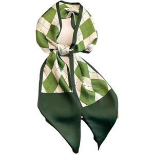 Elegant Floral Print Scarf Stylish Lightweight Chiffon Neck Kerchief for Women Versatile Fashion Accessory Gift