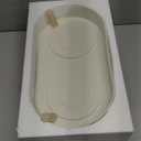 Raised Cat Food and Water Bowl Set - Elevated Ceramic Dishes With Non-Slip Stand and Splash Guard for Small Dogs - 2 x 480 ML (16.2 OZ) (White)