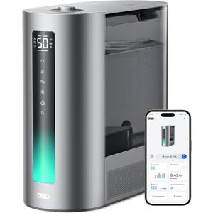 DREO 6L Humidifiers for Bedroom, Smart Warm & Cool Mist for Large Room, 60Hr Quiet Runtime for Baby, Plant, Humidity Sensor, Indicator Light, 12H Timer, Google/Alexa, HM713S : Home & Kitchen