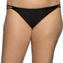 Vanity Fair Women's Illumination String Bikini Panties, Silky Stretch & Satin Trim(6-M)