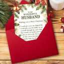2 x Christmas Card for Husband, Merry Christmas Gift Card for Husband