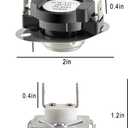 280148 Thermal Cut Off Kit Includes 8557403 Thermostat & 8318314 Thermal Fuse-Replaces 280148VP 1175772 AP3874047 PS991443 EAP991443 by AMI PARTS