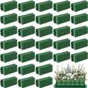 Hahood 32 Packs Floral Foam Cage Rectangle Flower Cage Holders with Floral Foam Flower Arrangement Supplies for Fresh Flowers, Home Wedding Decorations, 11.8 x 4.3 x 3.1 Inches