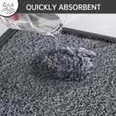 Heavy Duty Absorbent Quick Dry Bathroom Rugs Non Slip Bath Mat, Upgrade Rubber Ddging Bathroom Floor Mats