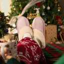 Women's Fuzzy Slippers, Warm and Cozy Slip On Fluffy Winter House Shoes for Women, Comfy Faux Suede Ladies House Slippers Indoor and Outdoor with Memory Foam (11, Pink)